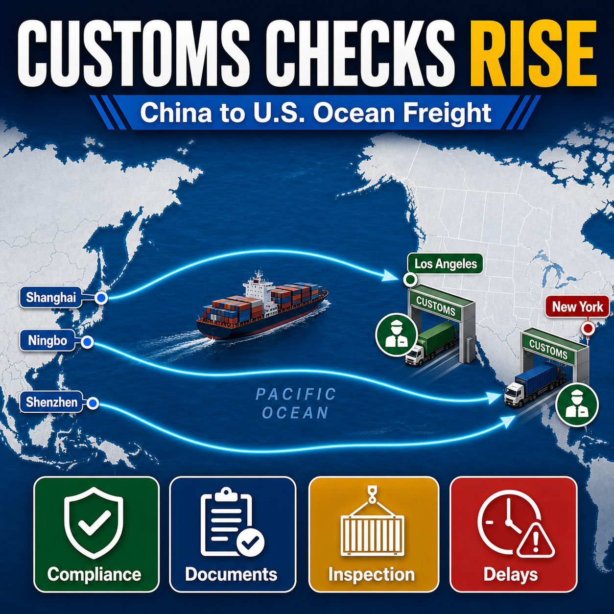 US Ocean Freight Peak Season 2026: Soaring Rates, Tight Capacity, and Strict Customs Clearance