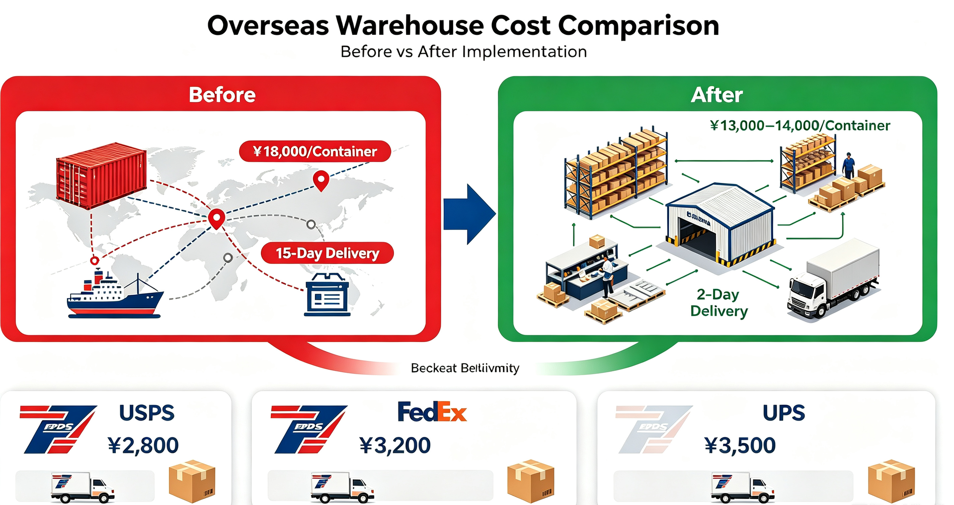cross-border 2-day delivery warehouse