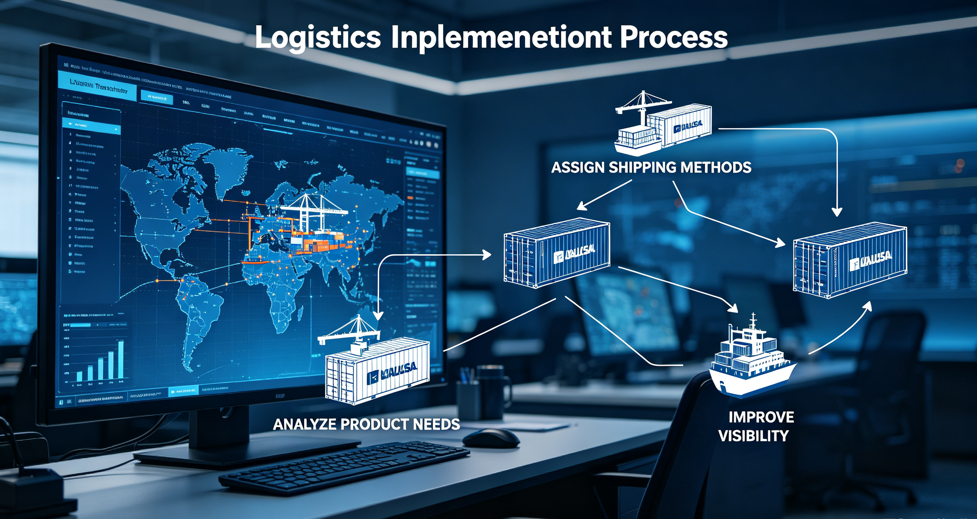 Ocean freight logistics implementation process