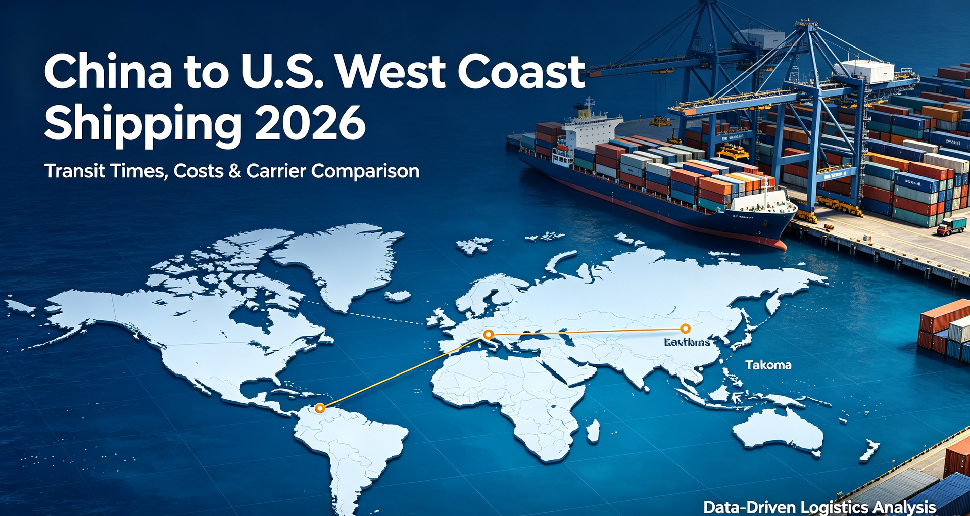 China to U.S. West Coast Shipping 2026: Transit Times, Costs & Carrier Comparison