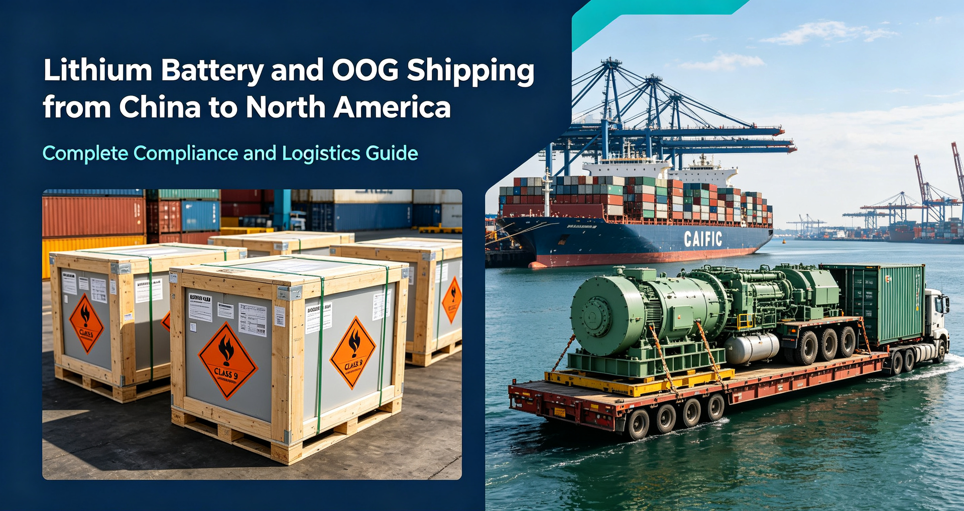 Lithium Battery and OOG Shipping from China to North America: A Complete Compliance and Logistics Guide