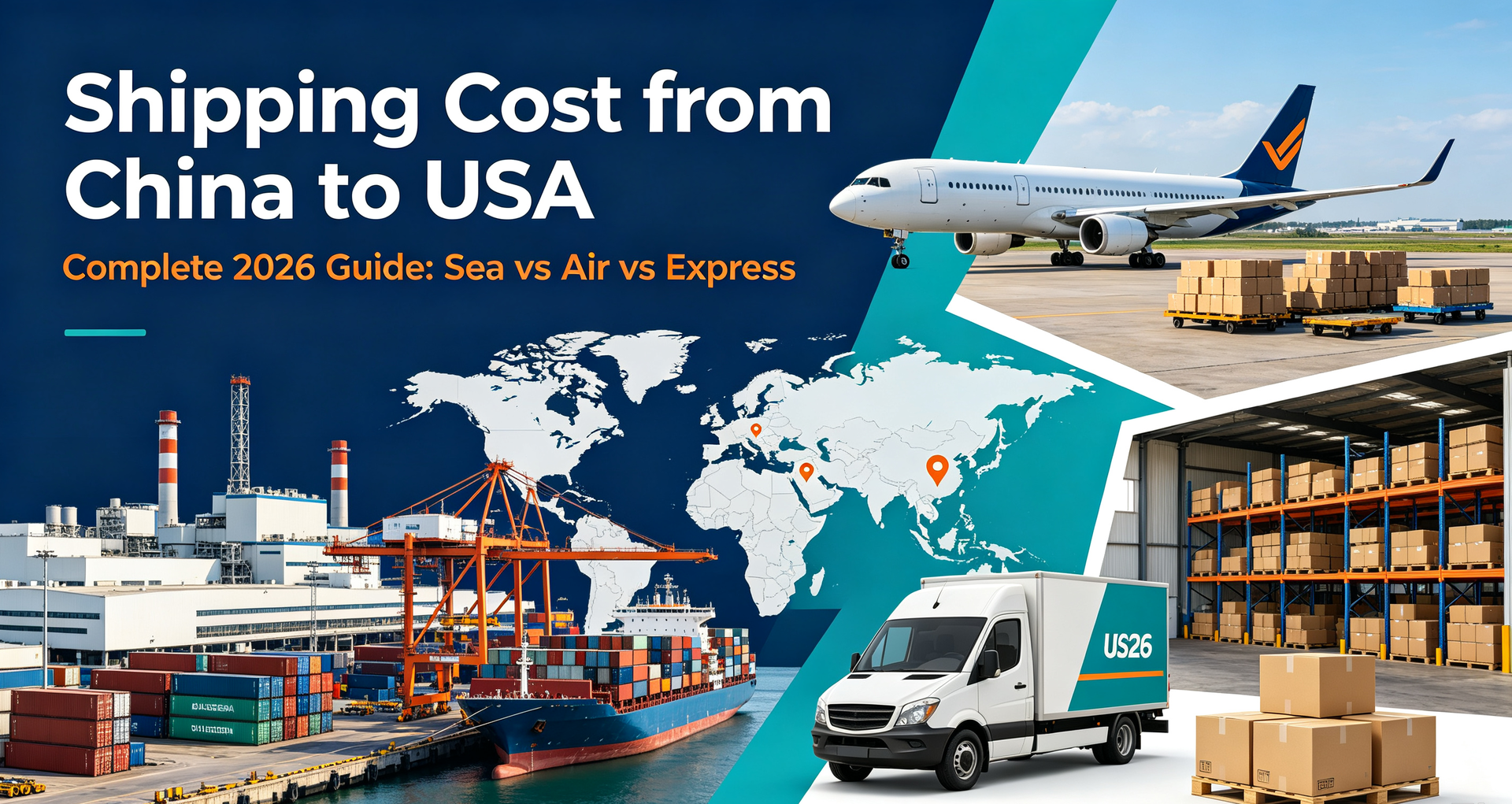 Shipping Cost From China To USA: A Complete 2026 Guide For Importers And Ecommerce Businesses