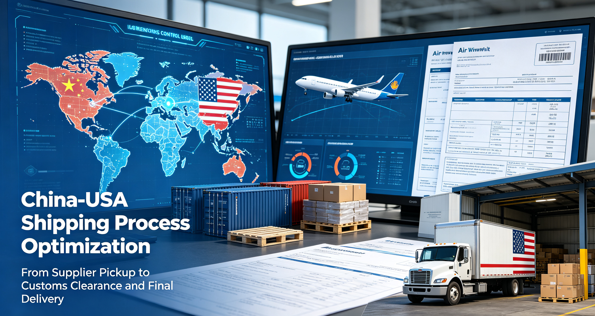 China-USA shipping process