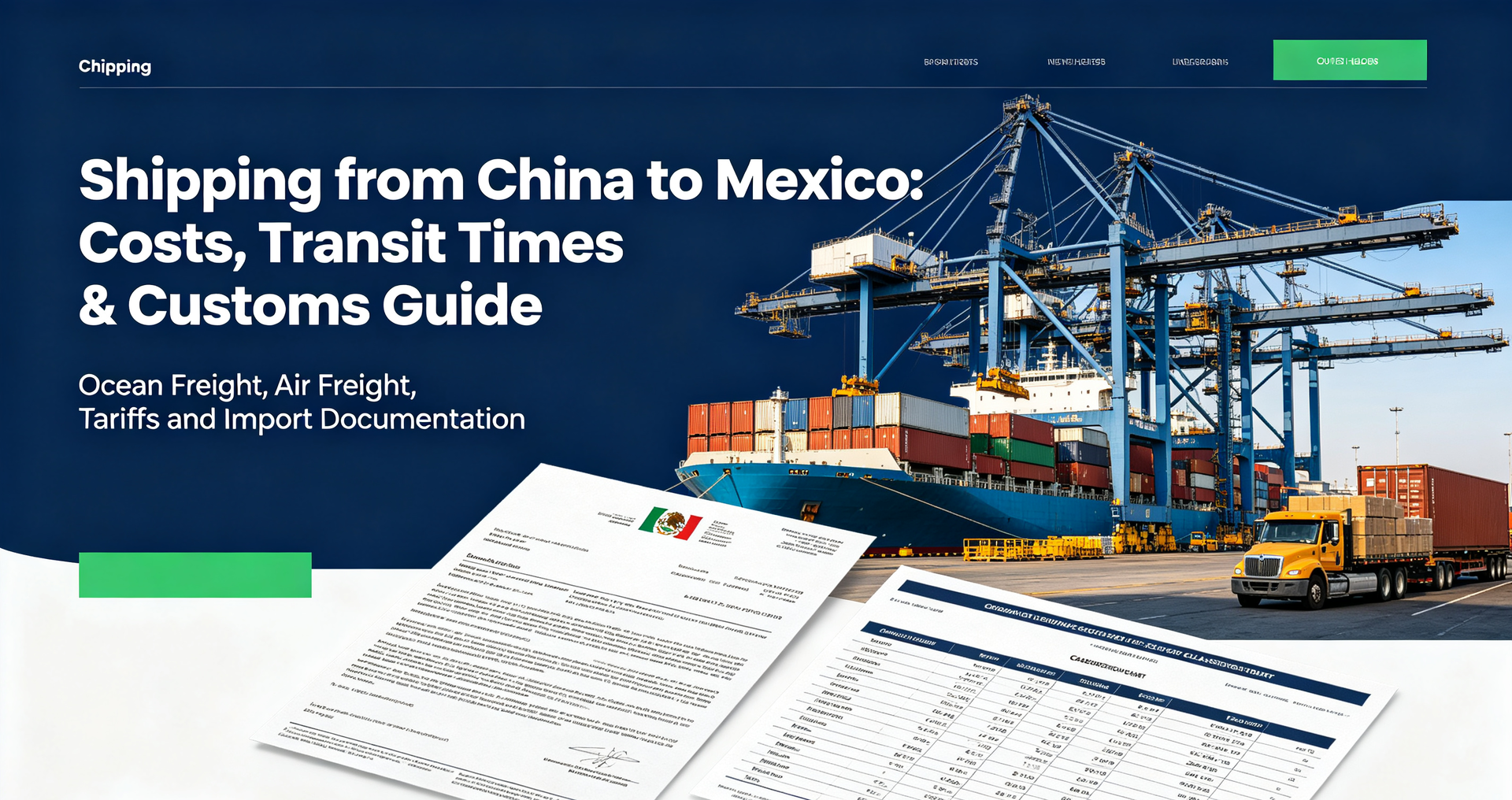 Shipping from China to Mexico: Costs, Transit Times & Customs Guide